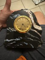 Rare horloge(Pontifa)de table en pierre et laiton vintage !