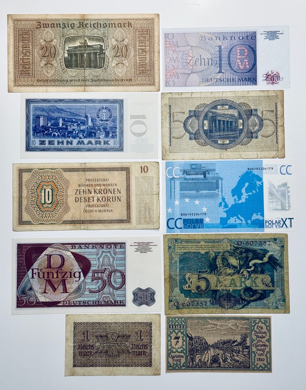 Billets de banque: **Banknoten Sammlung Deutsche Mark+Euro** – D'occasion à Langrickenbach par MeUs74 7