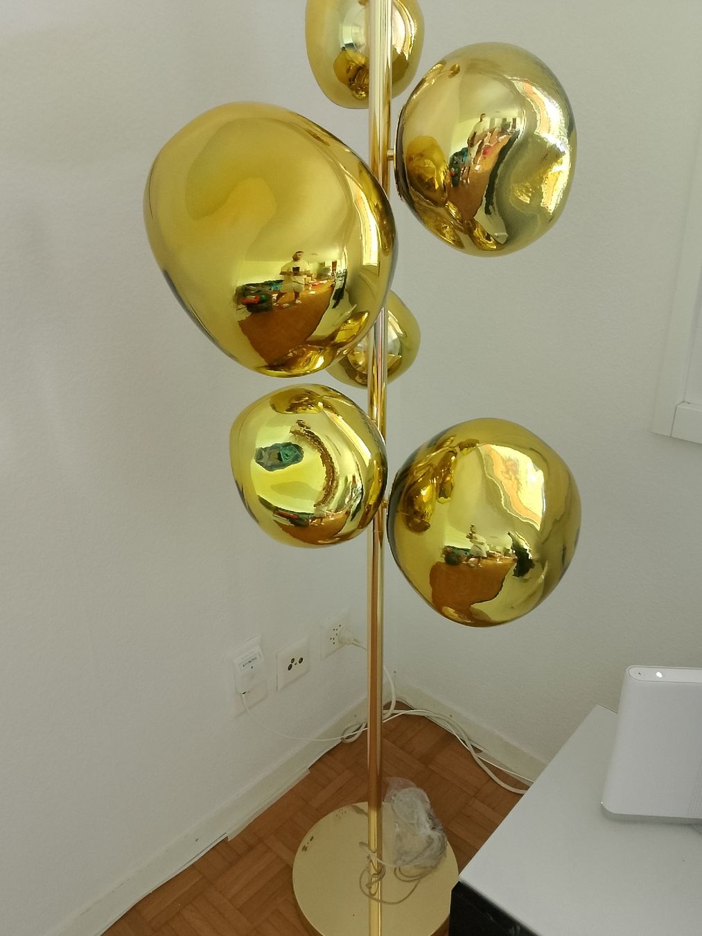 Lampade: Designer stehlampe Lampe gold – Nuovo (secondo la descrizione) da Unterengstringen venduto da Waldi1