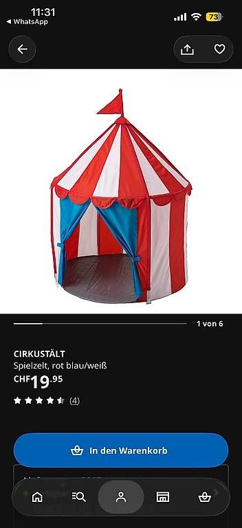 Autres lits & meubles pour enfants: Kinderzelt – Neuf avec emballage d'origine à Bern par ilariamaria 1
