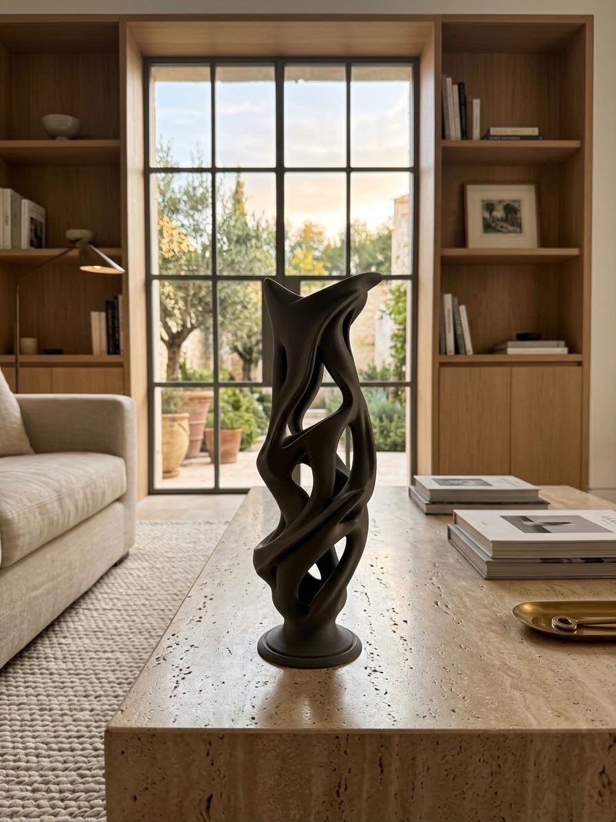 Vase & Récipients: Vase Design Abstrait 3D Gris / GRATIS VERSAND  – Neuf avec emballage d'origine à Genève par Versa3D.ch