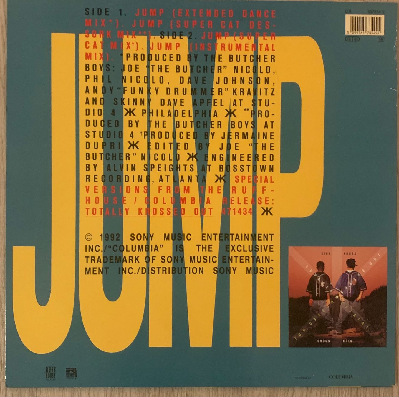 Dischi in vinile: KRIS KROSS - Jump Remixes Maxi Lp 1992 – Usato da Mühlethal venduto da superfast78 1