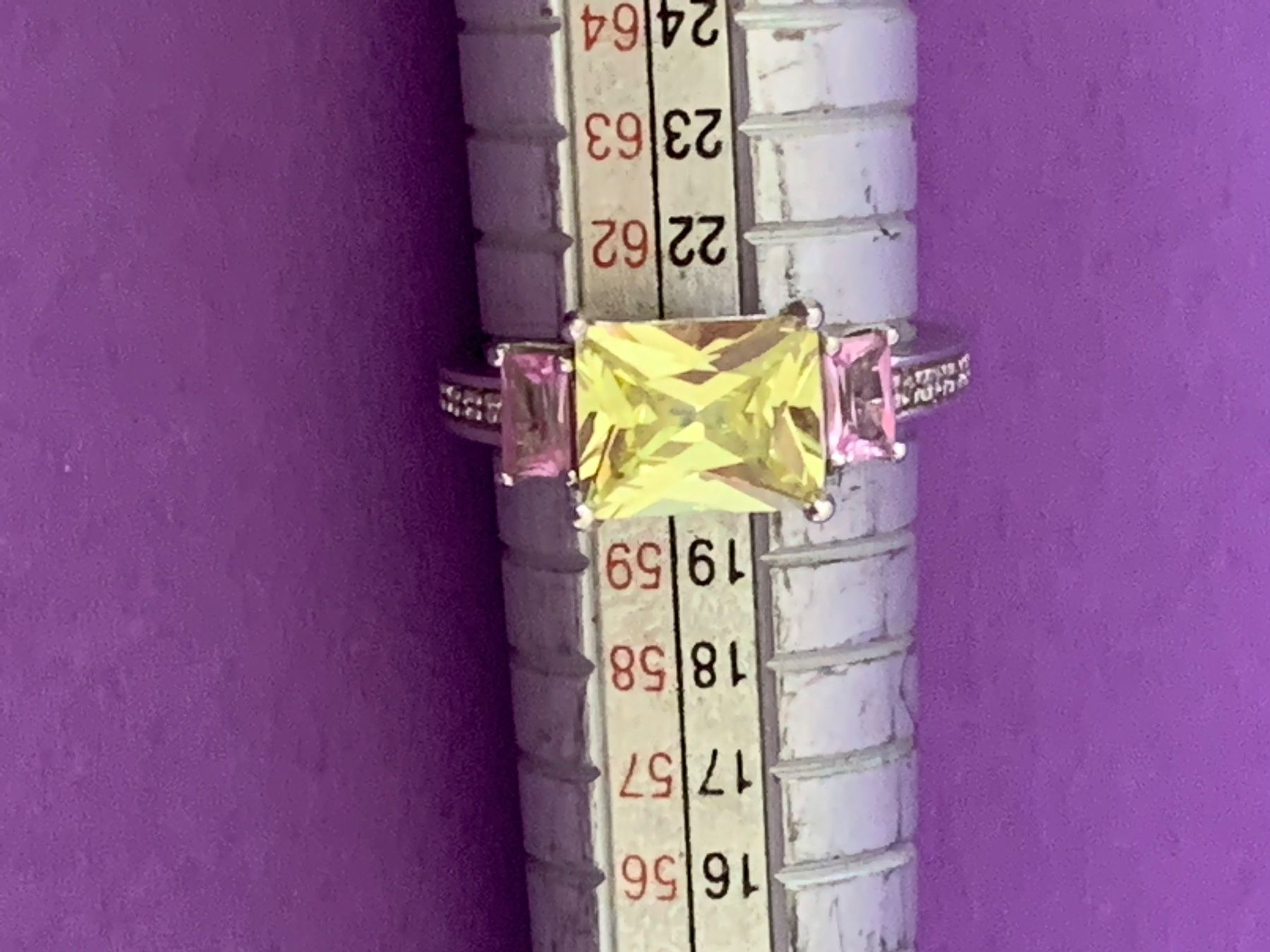 Anelli: Silberring Gelb-Rosa-Elegant (61) – Usato da Laufen venduto da belleskulptur 8