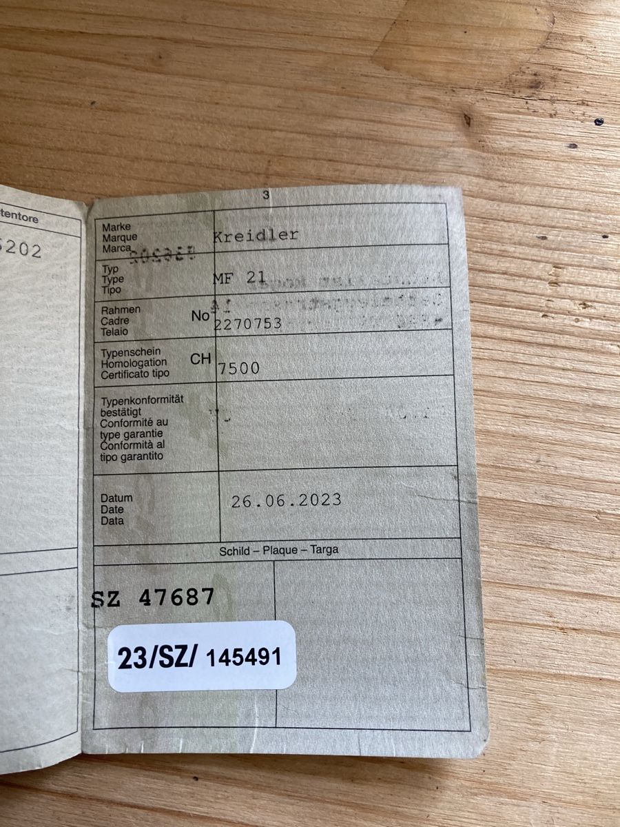 Kreidler Ciclomotori: Kreidler Mofa MF21 – Usato da willerzell venduto da sattler95 7