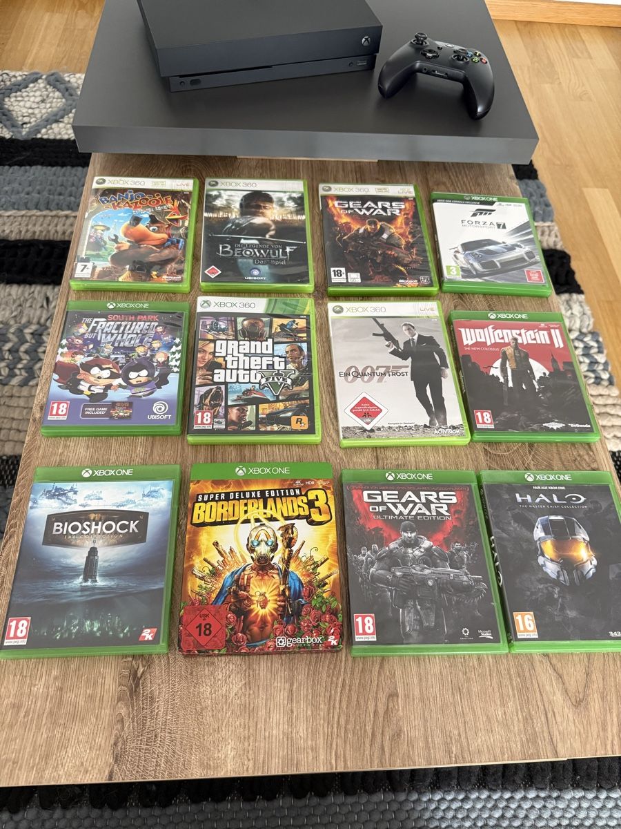 Microsoft Console: XBOX One X im Topzustand inkl. Games – Usato da Gossau SG venduto da Tech_N9ne 1