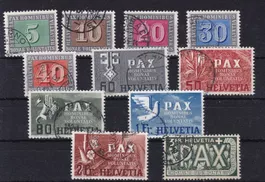CH Briefmarken Lot "PAX 1945"