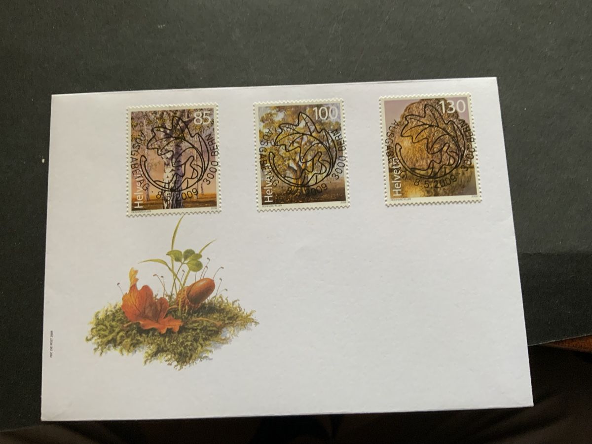 Tutti i francobolli: 2009 ALTE BÄUME FDC VOLL EINWANDFREI  – Usato da Beinwil am See venduto da Ricri