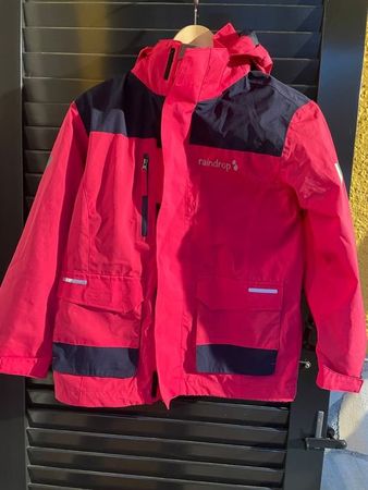 Mädchen Regenjacke Windjacke Raindrop 134 rosa