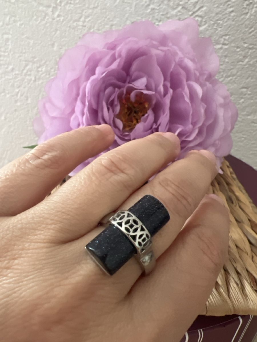 Anelli: Silberring mit Blaufluss – Nuovo (secondo la descrizione) da Seon venduto da Sunny-Schmuck78 3