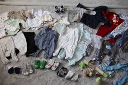 Babykleiderpaket Jungs 37-teilig Herbst/Winter, Gr. 50/56