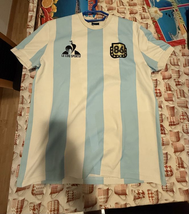 T-shirt Vintage Le Coq Sportif - Modèle MAGLIA CALCIO - Taille M - Streetwear Rétro Années 90