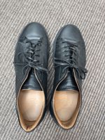 Benci Brothers Black Leather Sneakers, 43