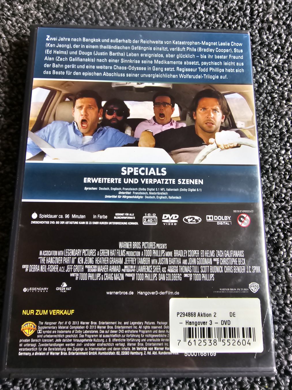 Tutti i DVDs: Hangover 3 (19428) – Usato da Ruswil venduto da jan_bxl5 1