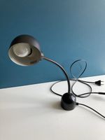 Schwarze LA2 Schreibtischlampe, flexibel, Vintage Look