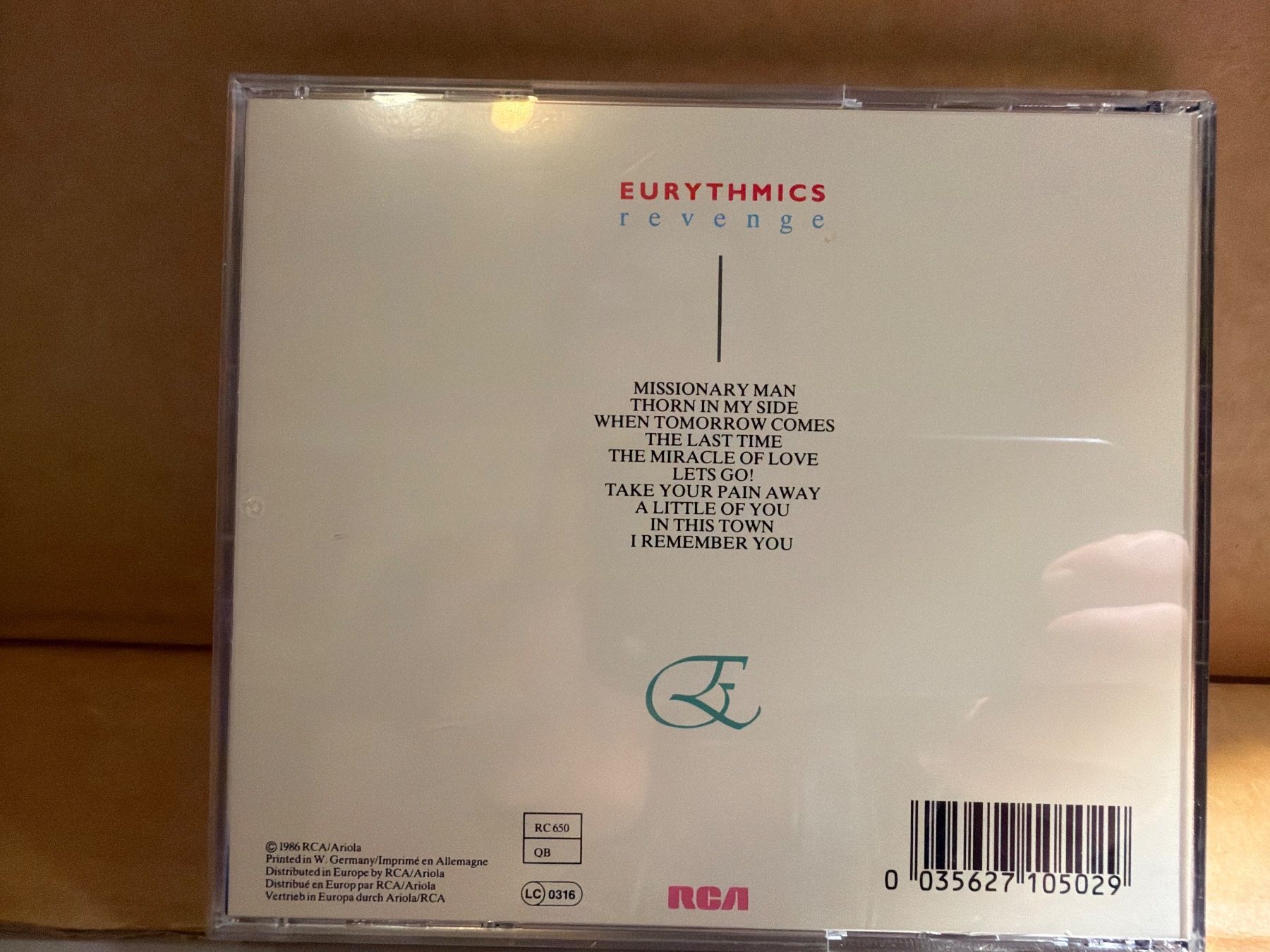 CD: Eurythmics - Revenge – Usato da St.Gallen venduto da CD_jalamusic 1