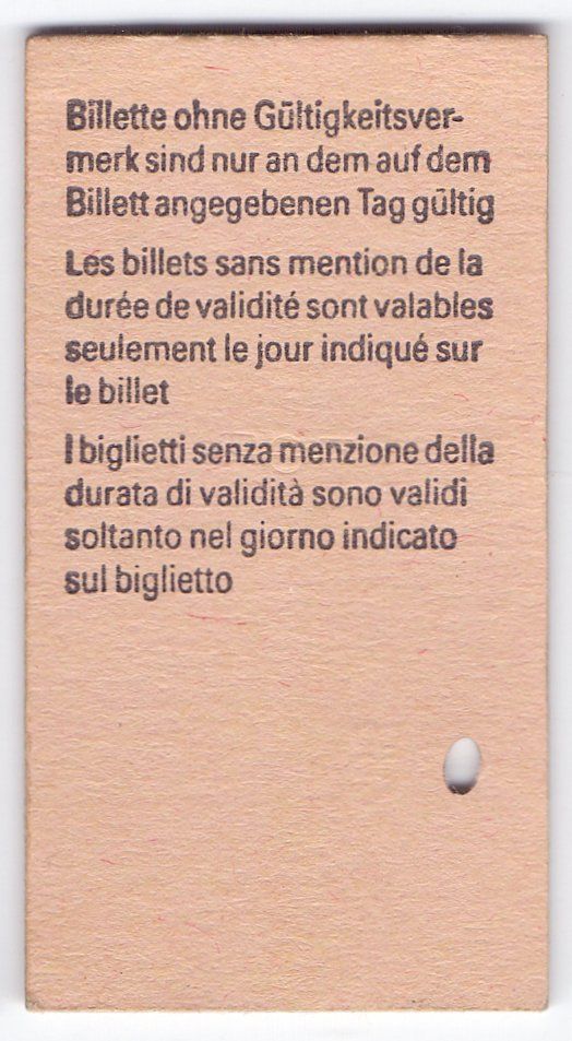 Biglietti: Billette Bettlach - Solothurn West - Pieterlen – Usato da Langenthal venduto da Sammlungs_aus 1