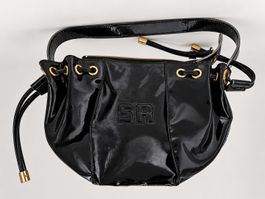 SONIA RYKIEL – schwarze Designer-Tasche mit goldfarbenen Det