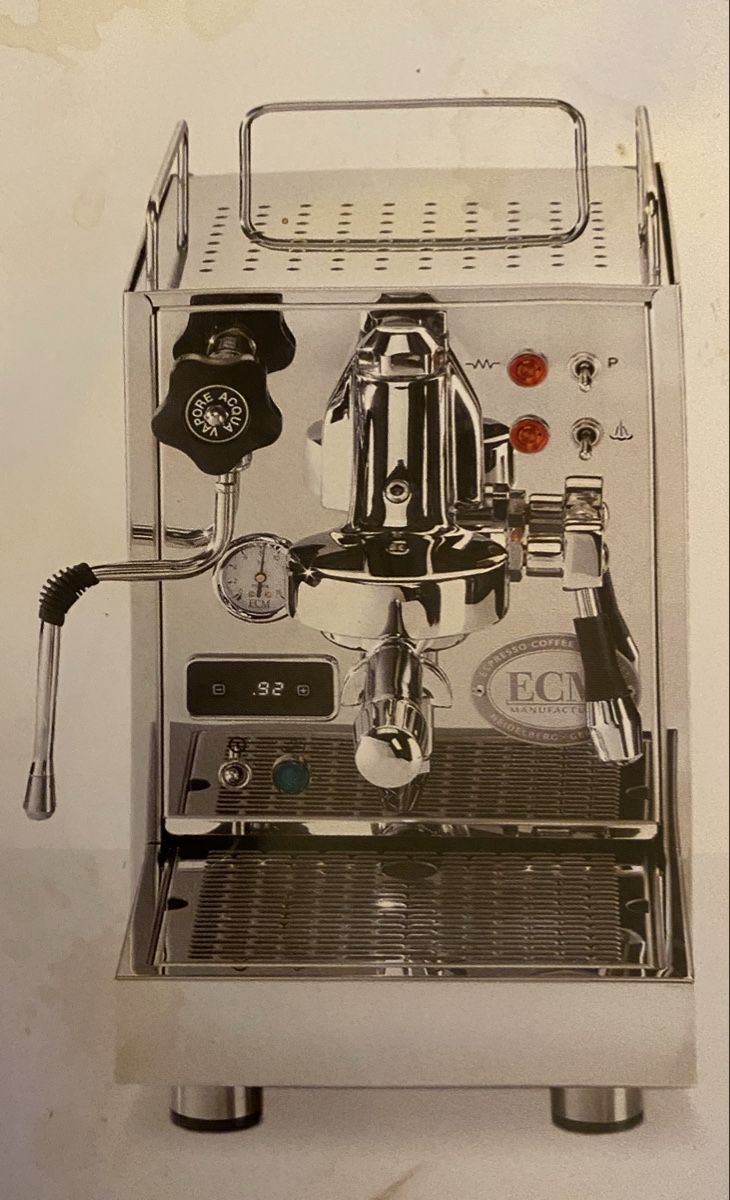 ECM Manufacture Kaffeemaschinen & Espressomaschinen: ECM Classika Pid Espressomaschine mit PID, Chrom, gebraucht – Gebraucht aus Muhen von Sonnenerbse 7