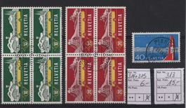 1953 Serie Sondermarken Alpenpost + Flughafen Zürich Nr.313