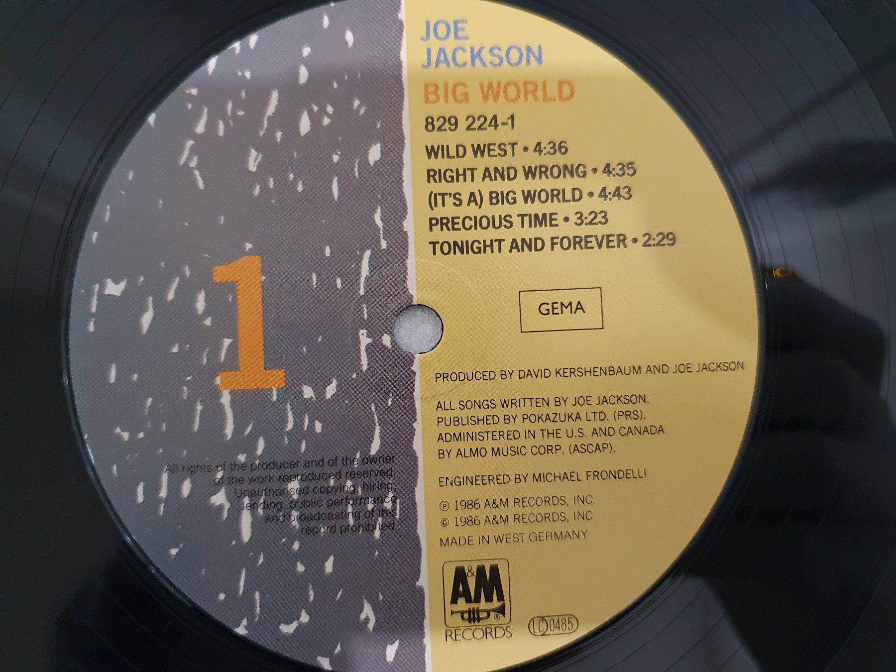 Schallplatten: Joe Jackson – Big World / 2 LP`s – Gebraucht aus Uster von Vinyl-Leidenschaft 3