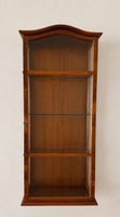 Wandvitrine aus Glas