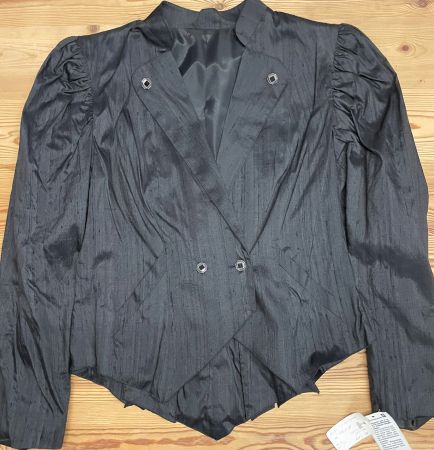 Trachten Seidenjacke NEU Gr. 40 Schwarz Naturseide