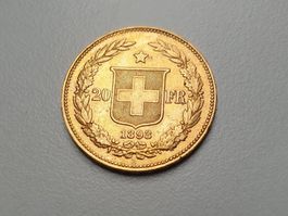🇨🇭 Helvetia Gold 1893 6.45g .900 Rarer