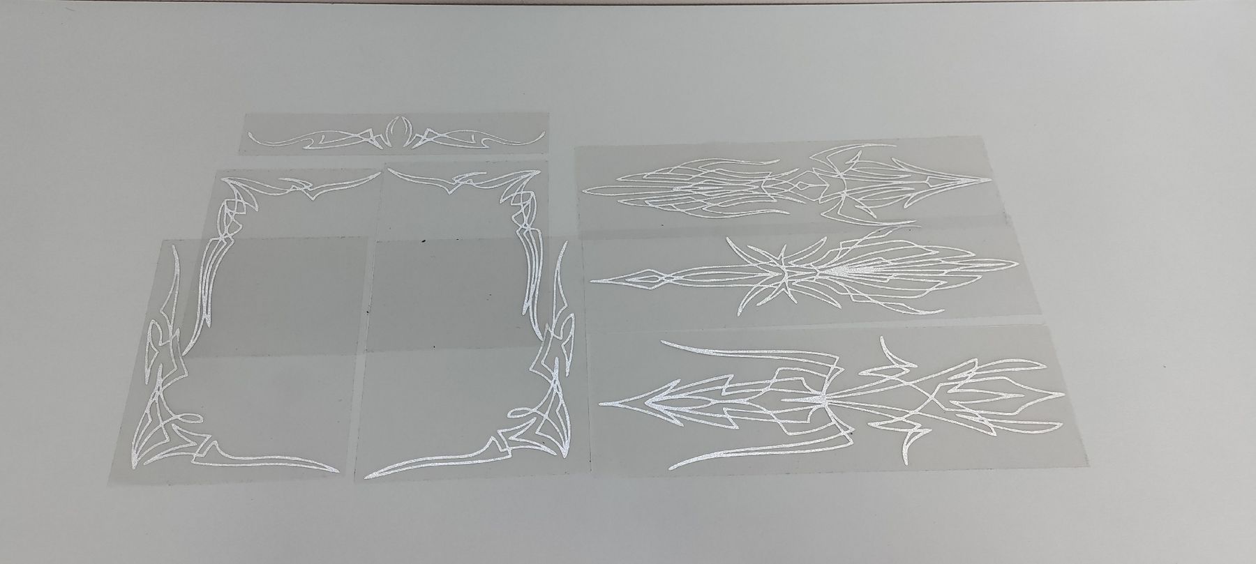 Sticker: Aufkleber - Weiss-Silber|reflektierend|Pinstrips|Custom – Nuovo (secondo la descrizione) da Boswil venduto da MAF_952