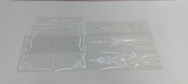 Aufkleber - Weiss-Silber|reflektierend|Pinstrips|Custom