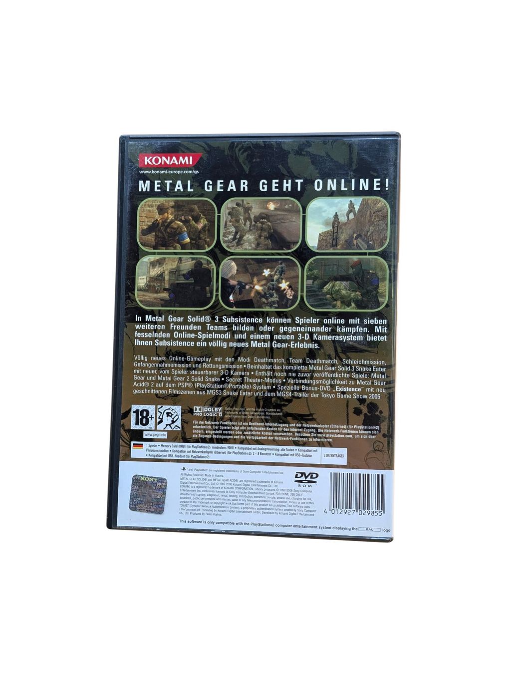 Sony Giochi: Metal Gear Solid 3: Subsistence PlayStation 2 (PS2) – Usato da Domat/Ems venduto da IsseldorsShop 1