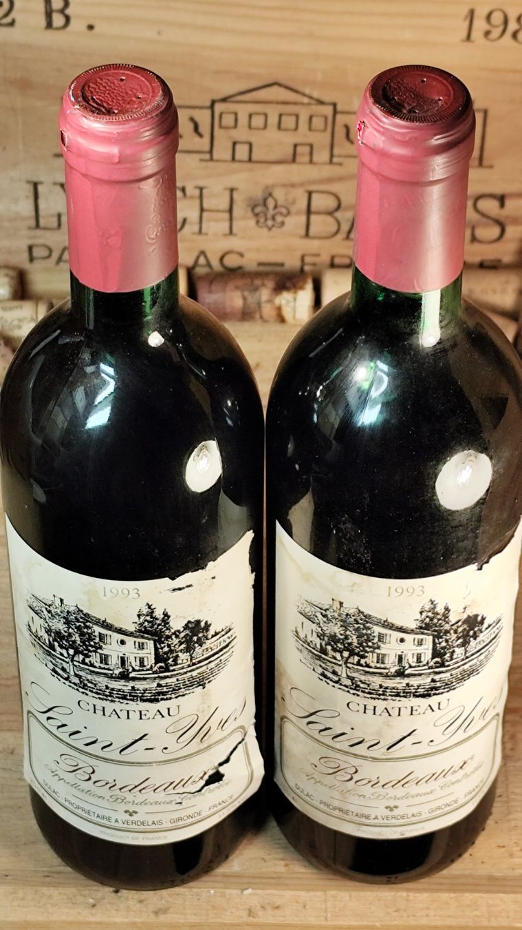 Vino: 2 x 1993 Bordeaux Chateau Saint-Yves – Nuovo e nell'imballaggio originale da Büsserach venduto da Vintage-vins 1