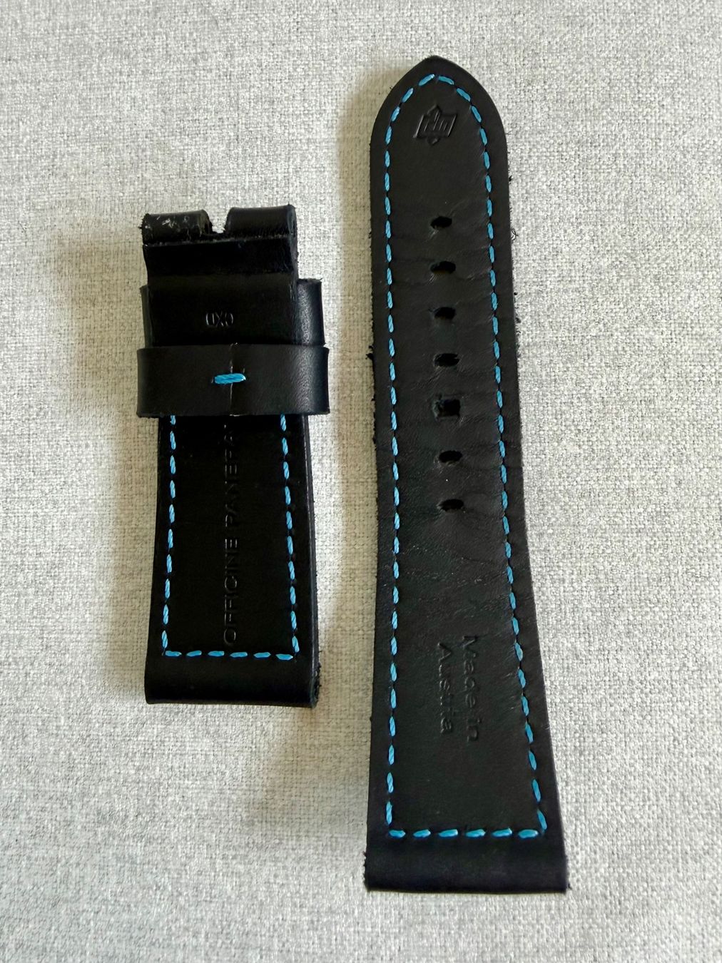 Panerai Armbänder & -reifen: Panerai OEM black leather strap 26/22 mm – Neu (gemäss Beschreibung) aus Rivaz von yoda2005 1