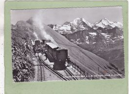Bahn Brienzer Rothorn mit Eiger Mönch Jungfrau 1951