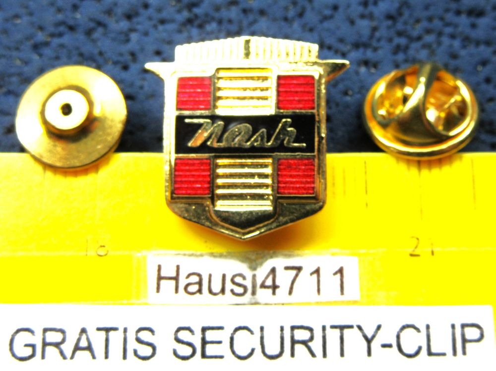 NASH AUTO CAR LOGO GOLDIG SCHMUCK-PIN ENAMEL 20mm VINTAGE (Gebraucht ...