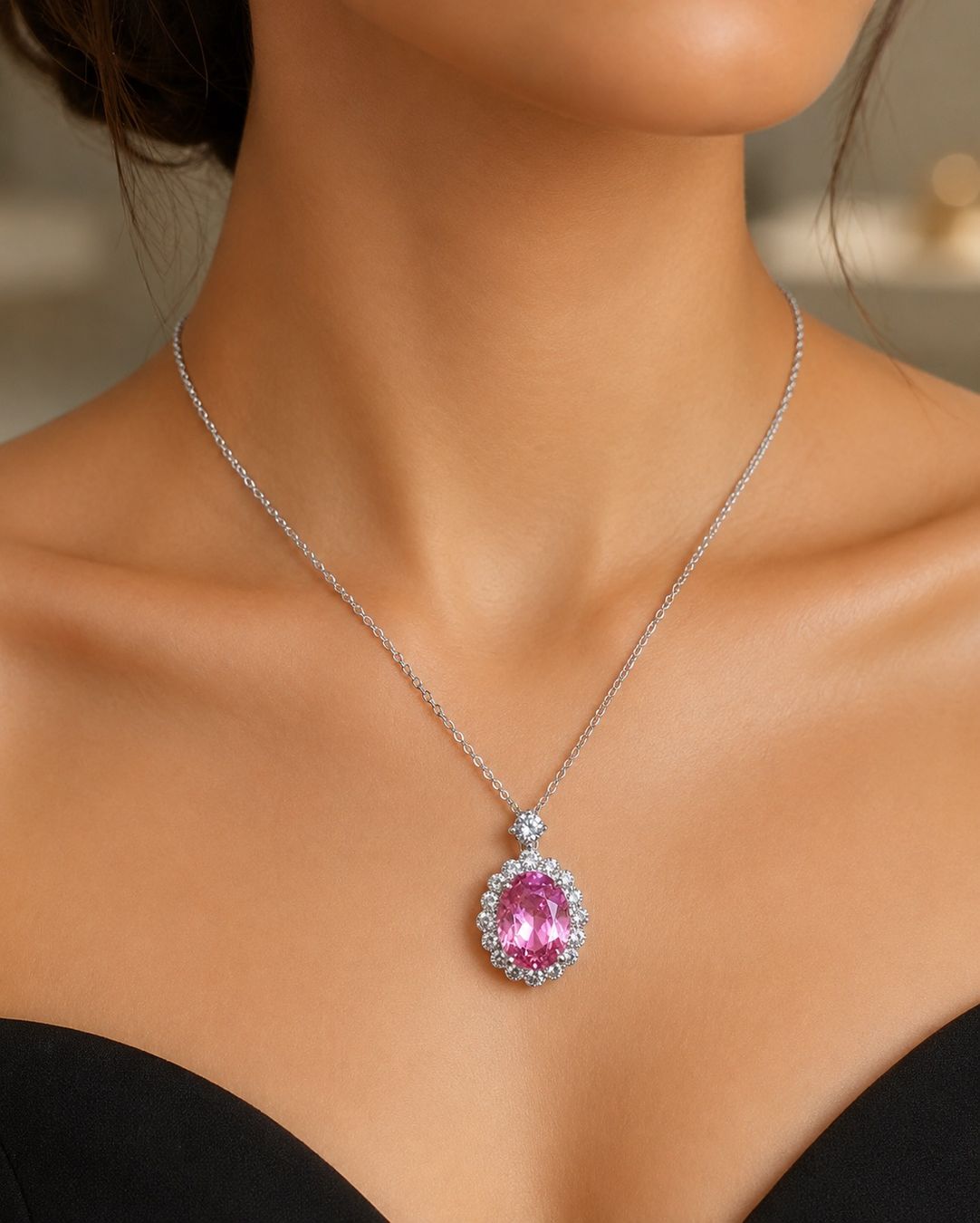 Catenine: Collier Diamant Rose – Nuovo e nell'imballaggio originale da St-Maurice venduto da Sandrinette123 3