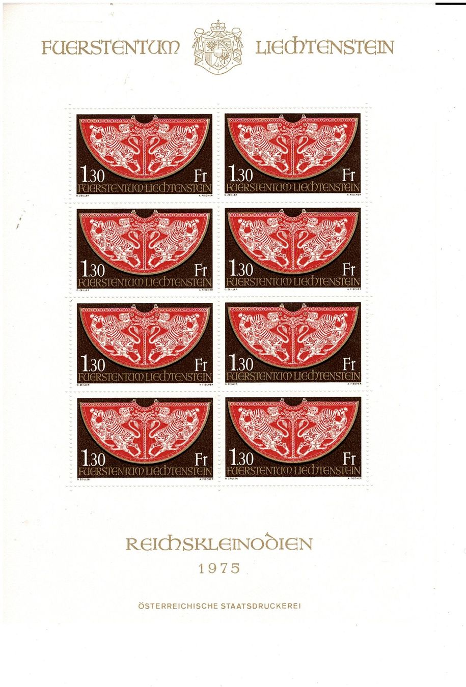 Tutti i francobolli: Reichskleinodien 1975 1 KB ** – Nuovo (secondo la descrizione) da Lausanne venduto da Whorvath