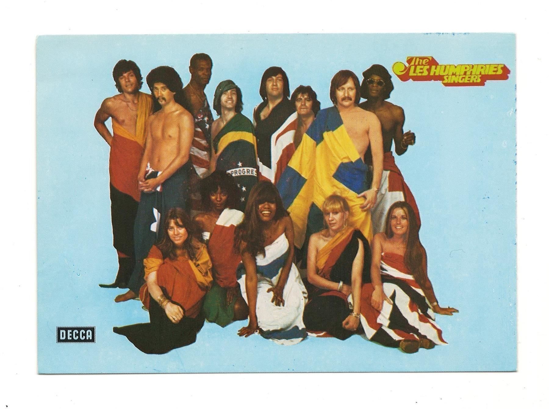 Cartoline postali: THE LES HUMPHRIES SINGERS AUTOGRAMMKARTE – Usato da Basel venduto da verano1000