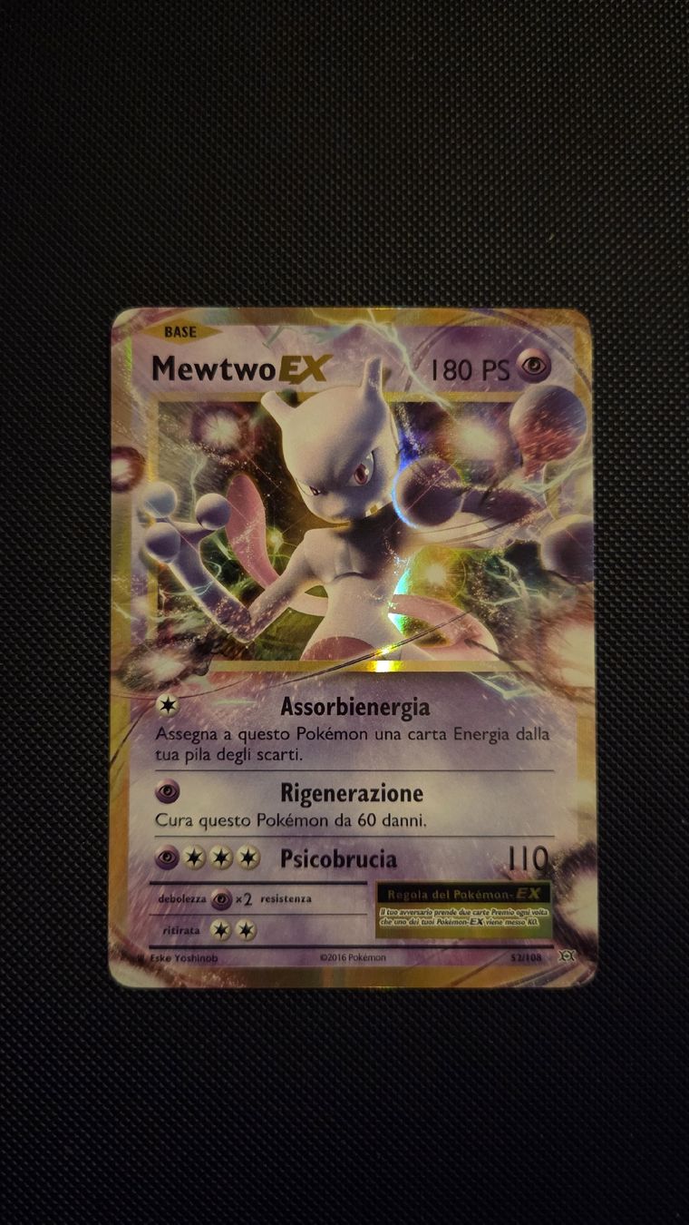 Pokémon Cartes à collectionner: Mewtwo EX Evolutions ITA  – D'occasion à Curio par CATE13