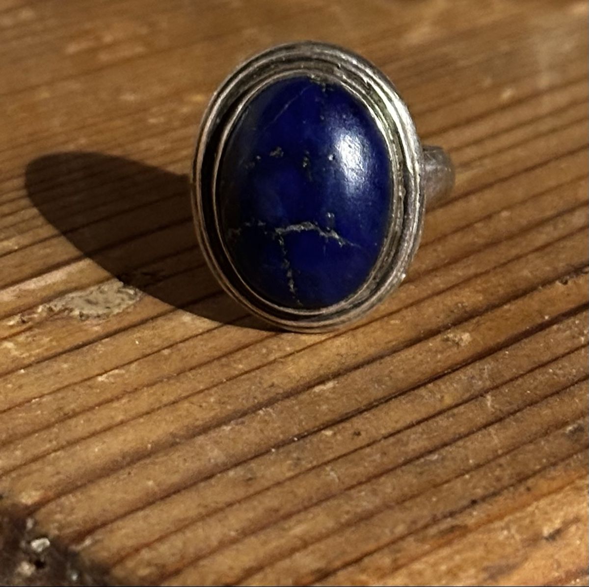 Anelli: Silberring mit Lapislazuli – Usato da Donat venduto da troja007