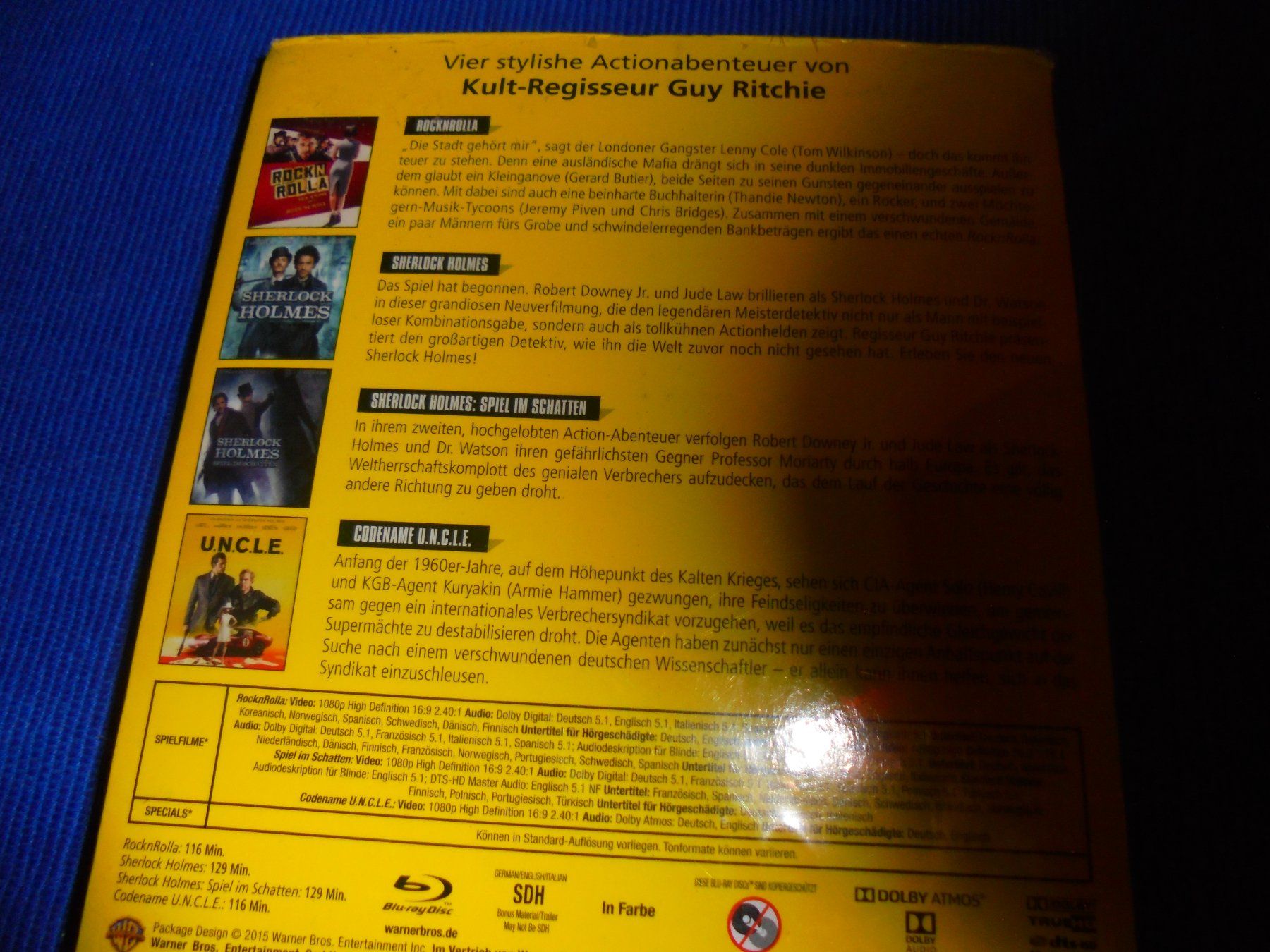 Tutti i DVDs: Guy Ritchie -Collection /  4 Filme- blu-ray / RAR !!! – Nuovo e nell'imballaggio originale da Wattenwil venduto da Firebird1 4