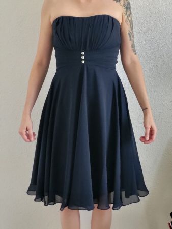 Tüllkleid blau Grösse 38