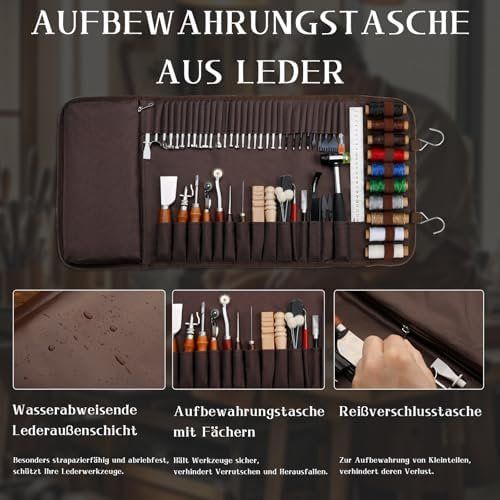 Tutti gli attrezzi: Leder Werkzeug Set – Nuovo e nell'imballaggio originale da Hundwil venduto da Pakethase 3