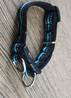 Verstellbares Hundehalsband, Schwarz Blau Neu ungebraucht