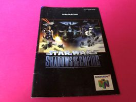 ANLEITUNG FÜR STAR WARS SHADOWS OF THE EMPIRE NINTENDO 64