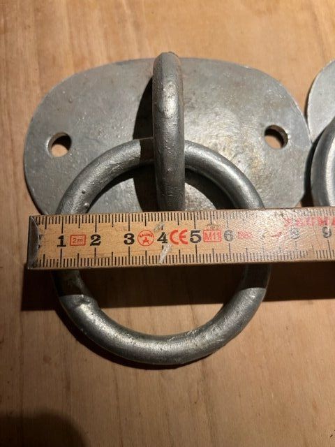 Ferramenta: 2 Stk. Befestigungsring Hackenhalter Seilhalter – Nuovo (secondo la descrizione) da Altbüron venduto da Februar26 4