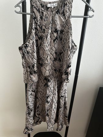 Parker silk Dress Snake Print Size S New Condition