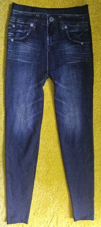 Jeans look  Leggings Gr. M, neuwertig, super bequem, Top!Neu