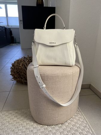 Coccinelle Leder-Handtasche Weiss – sehr guter Zustand