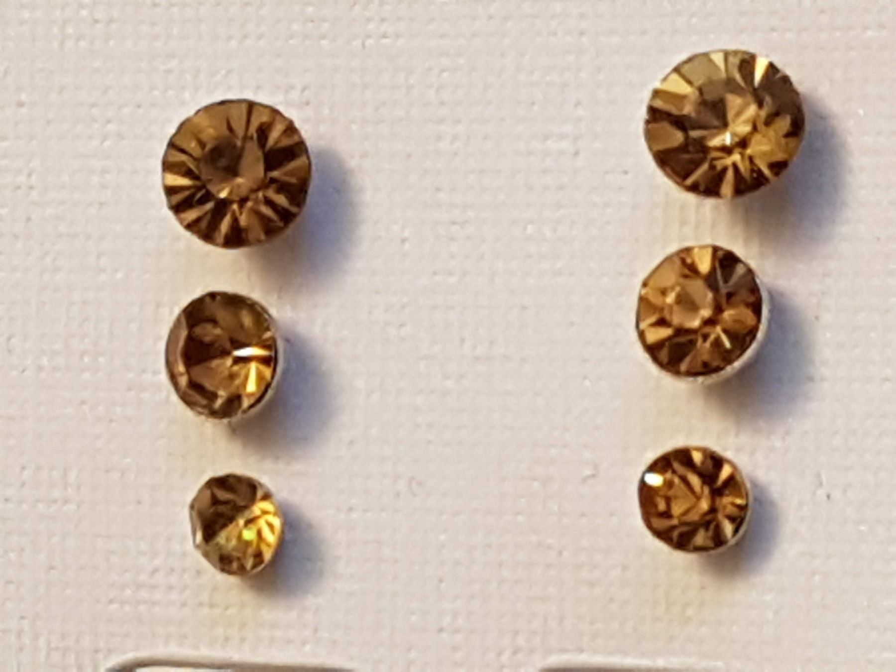 Ohrringe & -stecker: Ohrstecker bernsteinfarben facettiert – Neu (gemäss Beschreibung) aus Ettingen von Maranathatalitha 1