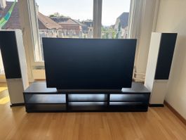 TV-Bank in Schwarzbraun (180 cm)